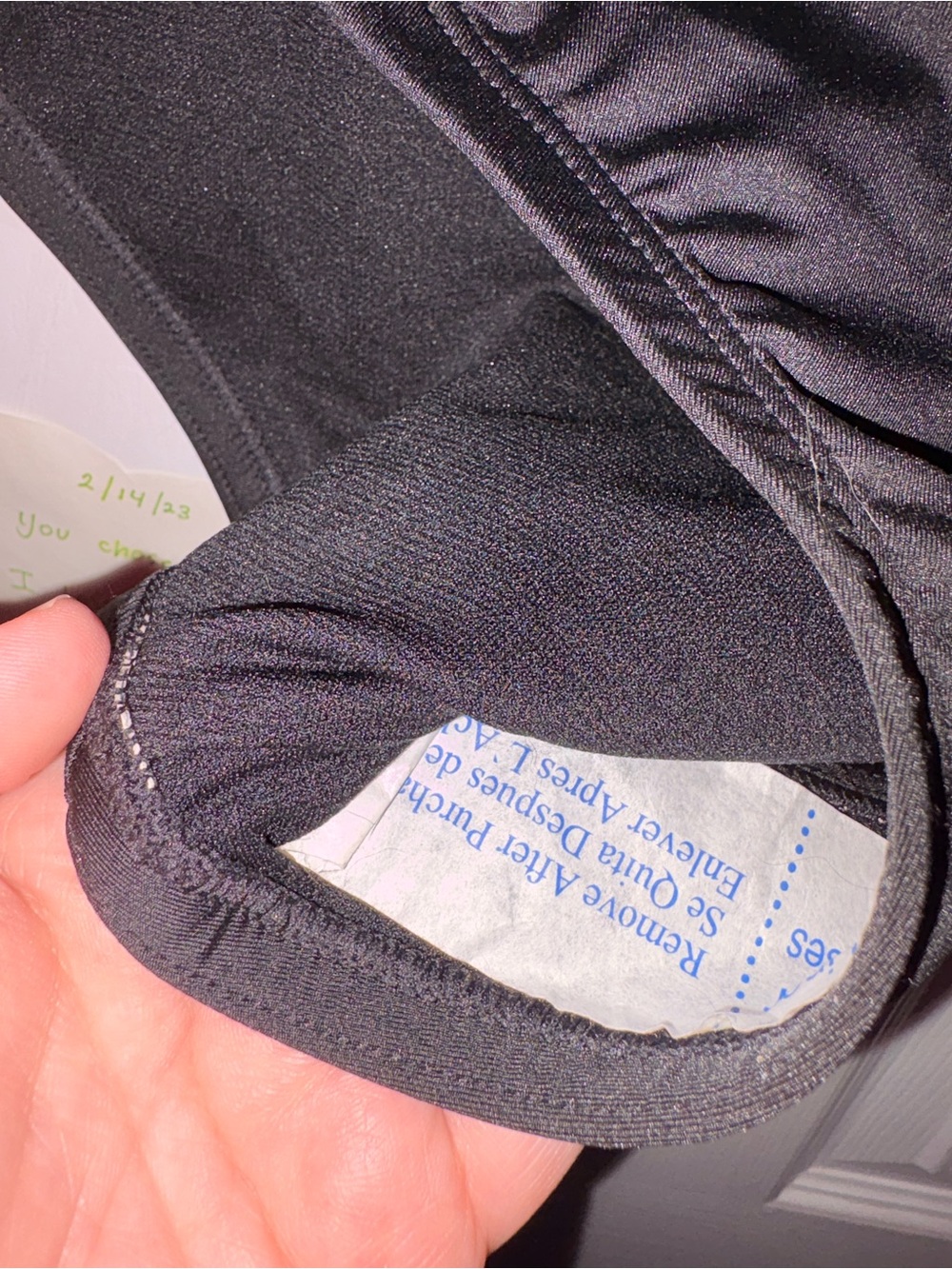 Nike Black High-Waist Bikini Bottoms with Swoosh NWT 2x Competitive - Picture 4 of 7